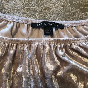 Light pink soft velvet shirt